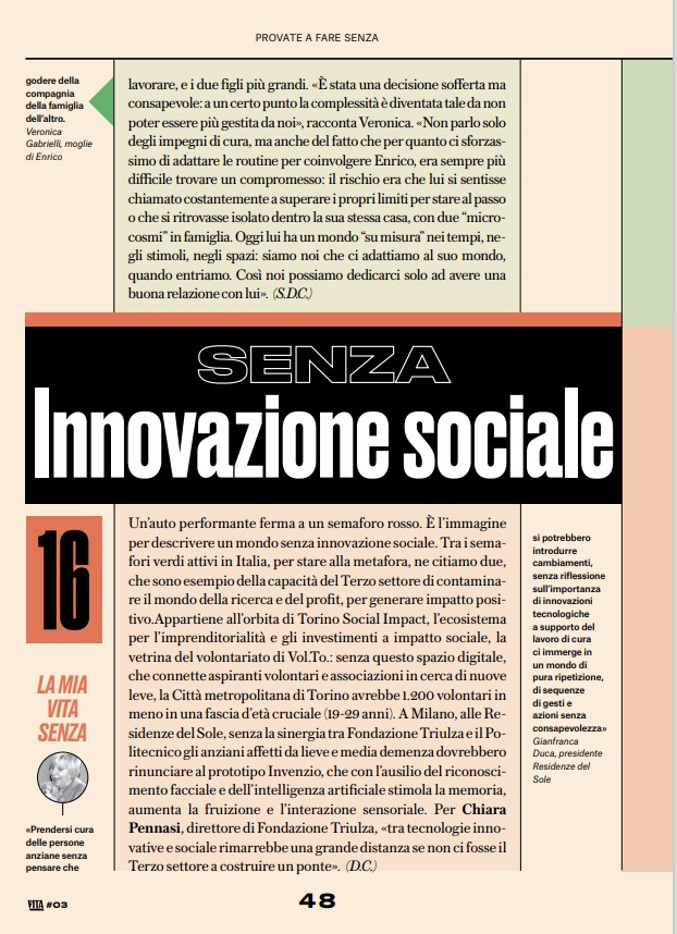 Provate a fare senza